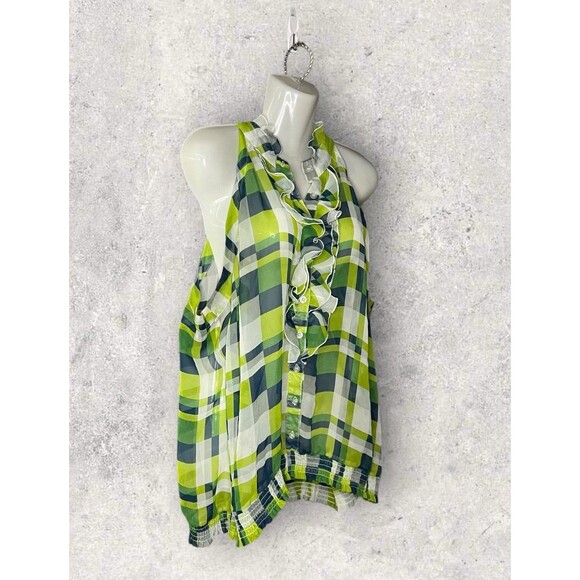 Vintage Rhapsody by Teddi Women's Size 16 Stretch Waist Green Pants Size NEW - Picture 3 of 8